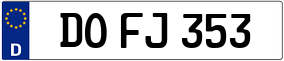Trailer License Plate
